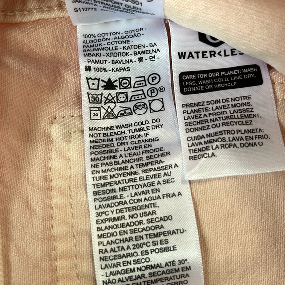 Levis Womens Tailored 90s Trucker Jean Jacket in Pink Mauve NEW - Picture 8 of 12